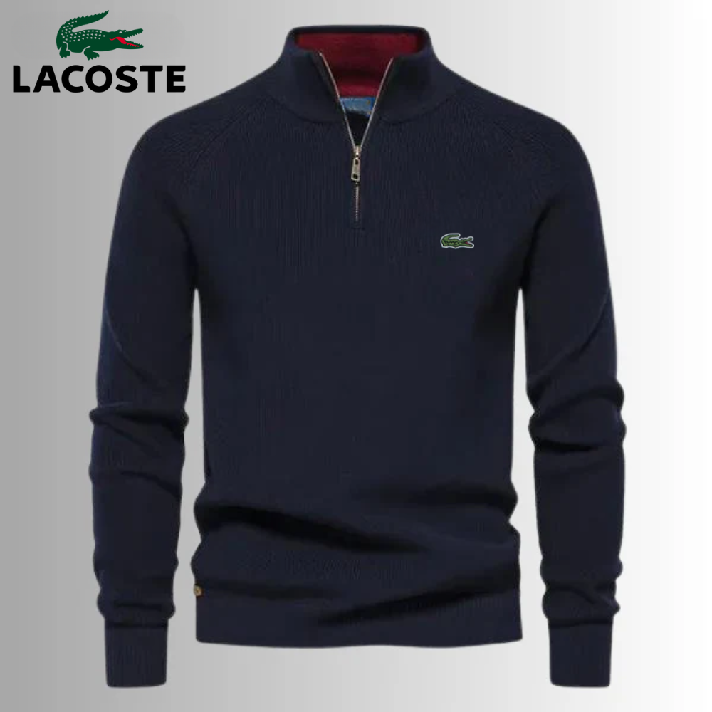 LACOSTE - Pullover zip, 70% OFF