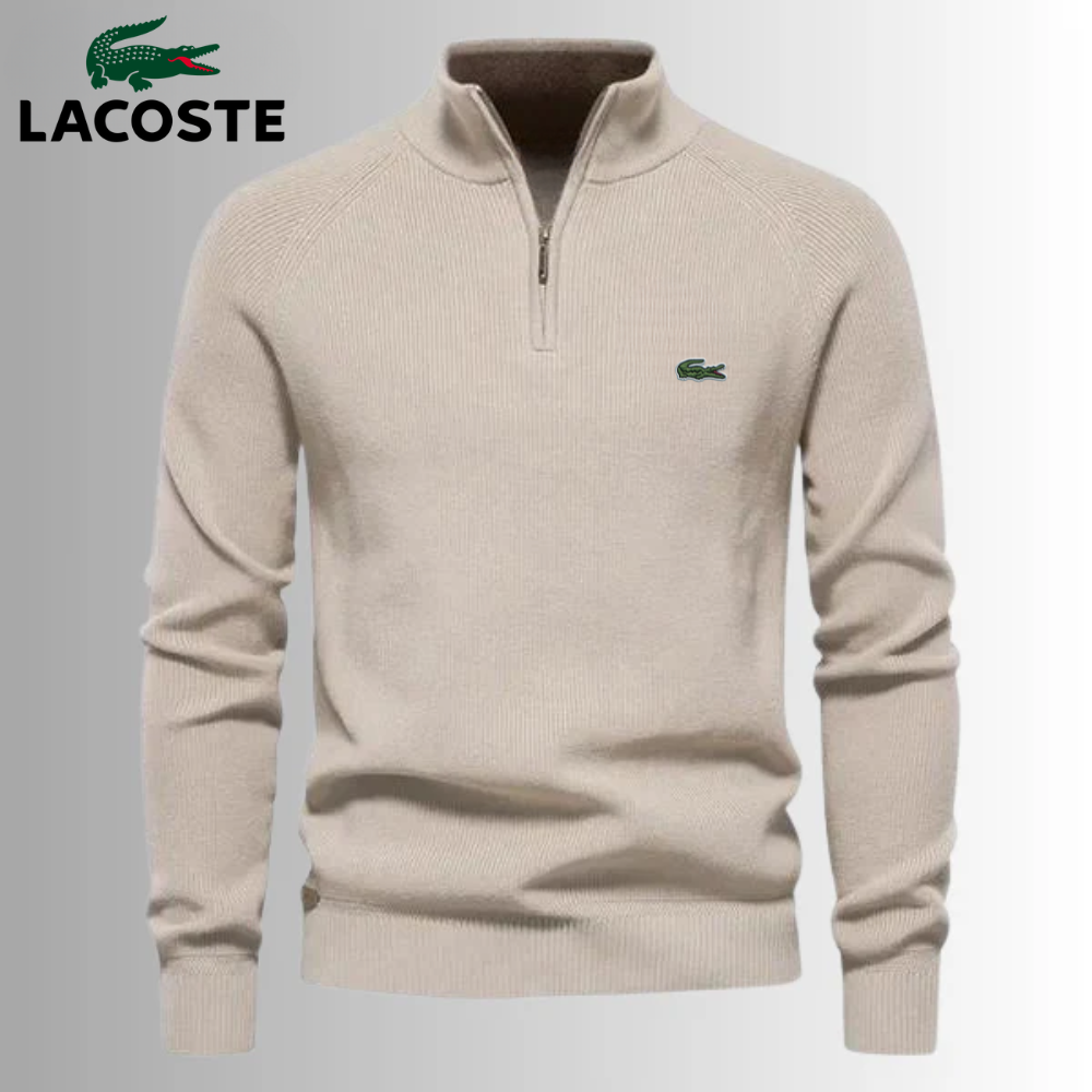 LACOSTE - Pullover zip, 70% OFF