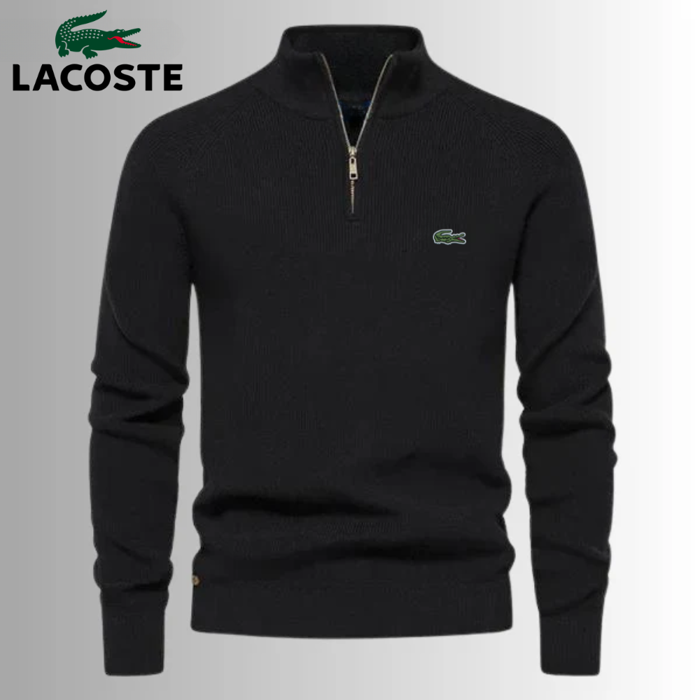 LACOSTE - Pullover zip, 70% OFF