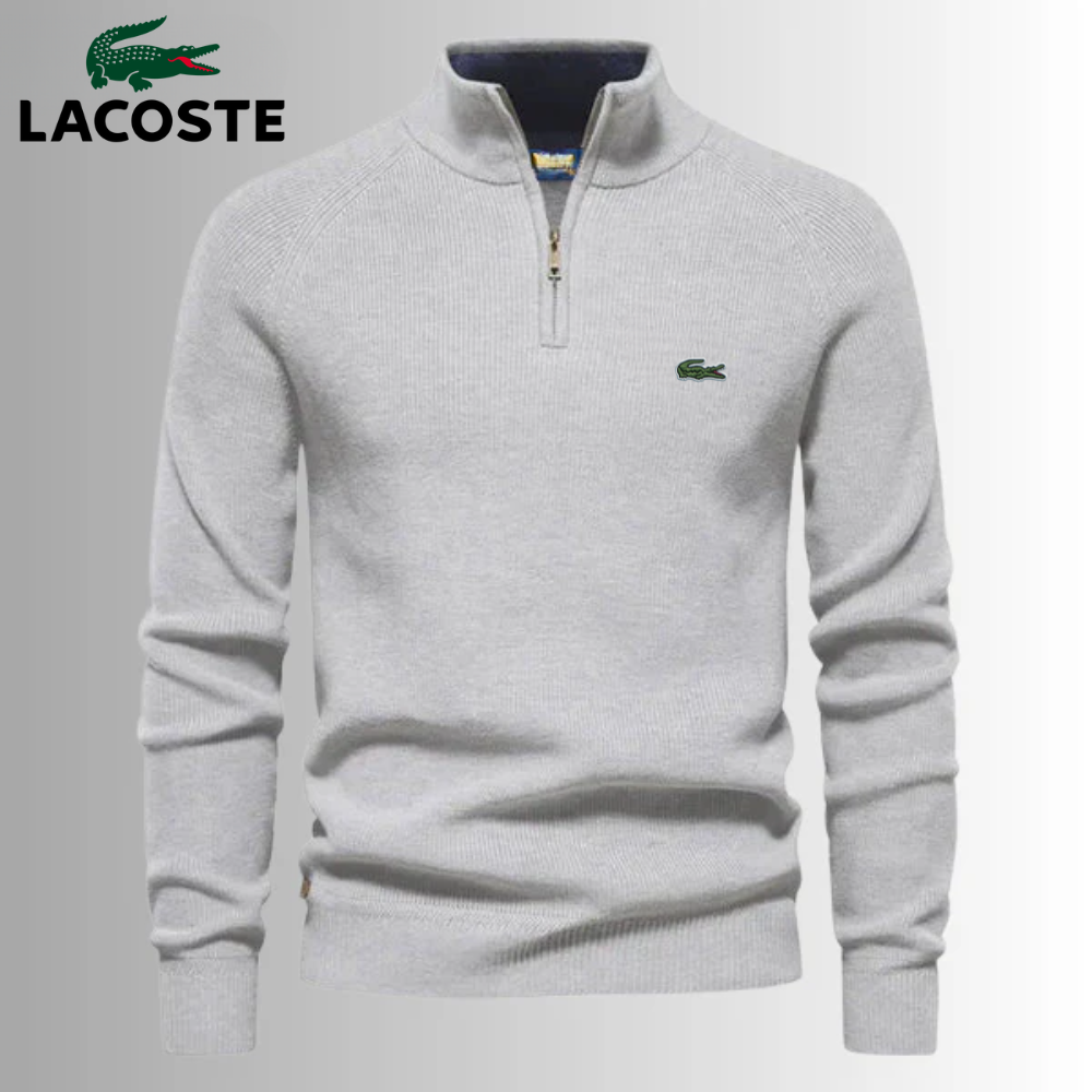 LACOSTE - Pullover zip, 70% OFF